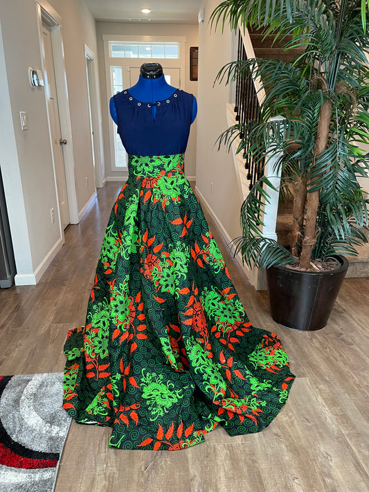 African Skirt/Ankara Skirt/Boho Skirt/VA25