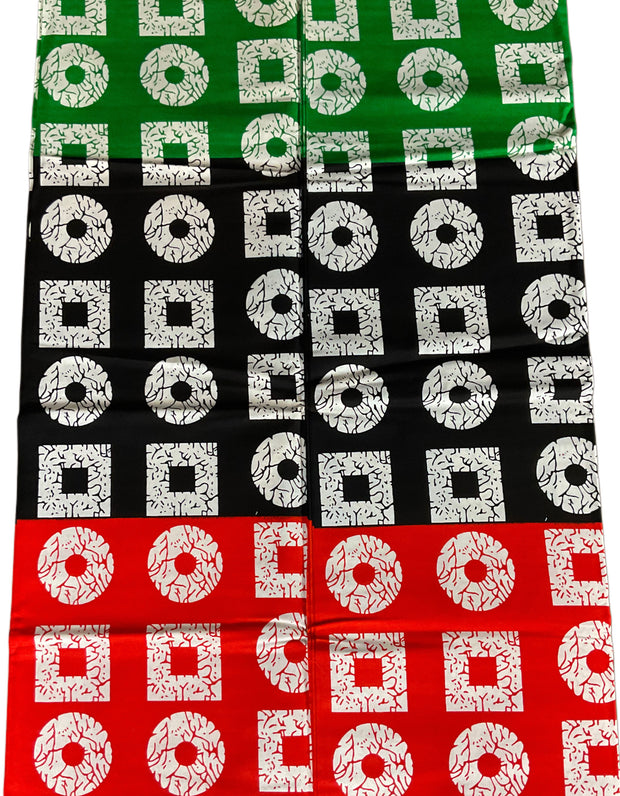 African fabric/Ankara fabric/ Danshiki/Danshiki fabric/African print/Ankara fabric for dress/ African textile for crafts/African Print/KM57/Black Orange Green African Fabrics