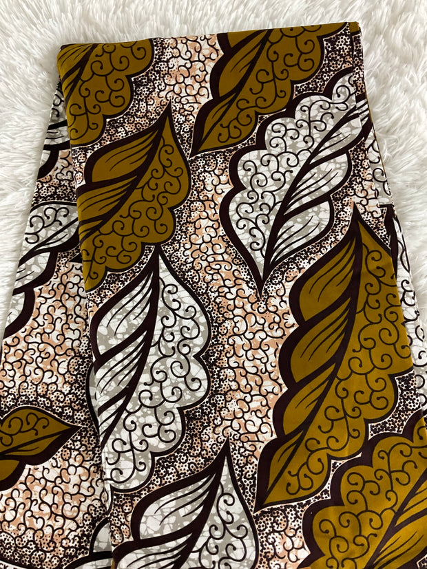 African fabric Ankara fabric/African print fabric/KM17/Brown Fabric/African fabric by the yard/African fabric pattern/African fabric design/African fabric store near me