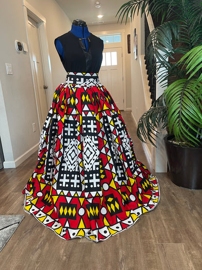 African Skirt/Ankara Skirt/Boho Skirt/VA10
