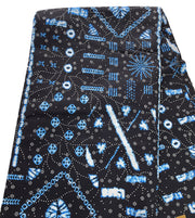 African fabric/Ankara- Nabyblue and White Color/African Print/KM57B/100% Cotton Fabric