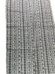White and Black African fabric/Ankara fabric/African Wax Print/KM104
