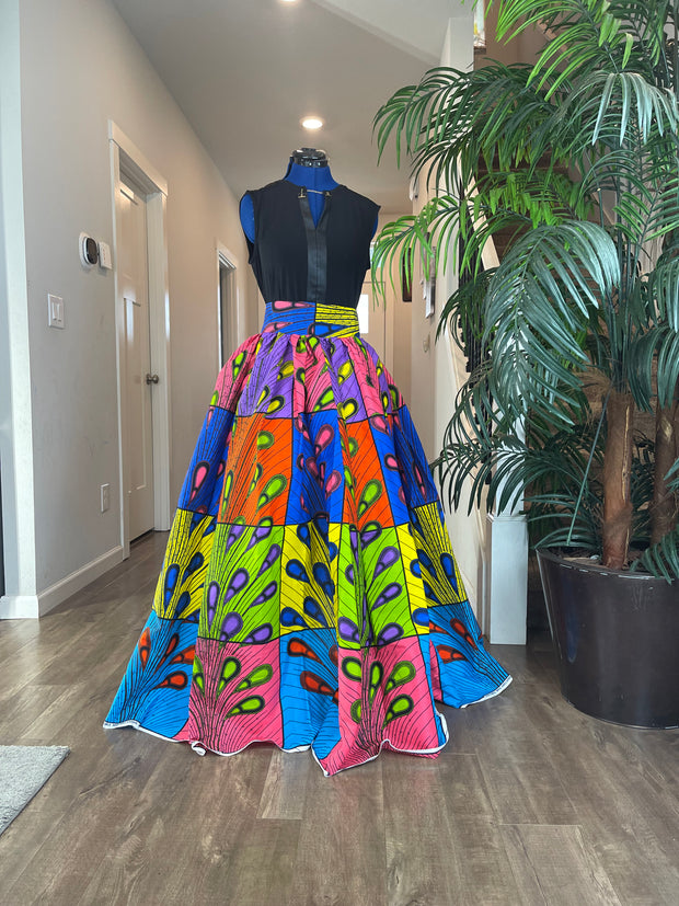 African Skirt/Ankara Skirt/African Clothing For Women/Plus Size Skirt