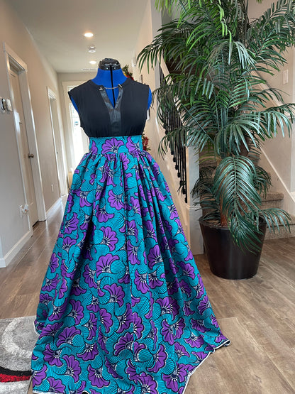 African Clothing /Danshiki Skirt/African Print Skirt/VA27