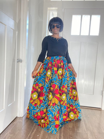 African Women Skirt/Ankara Skirt/African Print Skirt/VA7