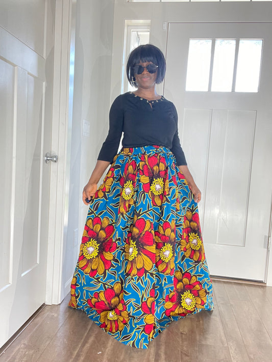 African Women Skirt/Ankara Skirt/African Print Skirt/VA7