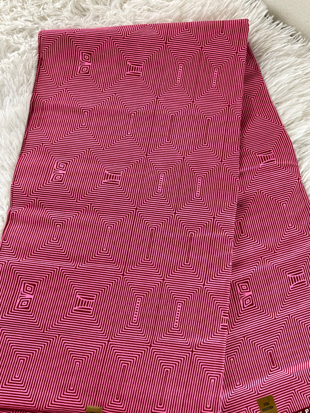 Pink African fabric/African clothing/African fabric bundle/African fabric/African fabric 6 yards/African fabric print/HT26/Danshiki