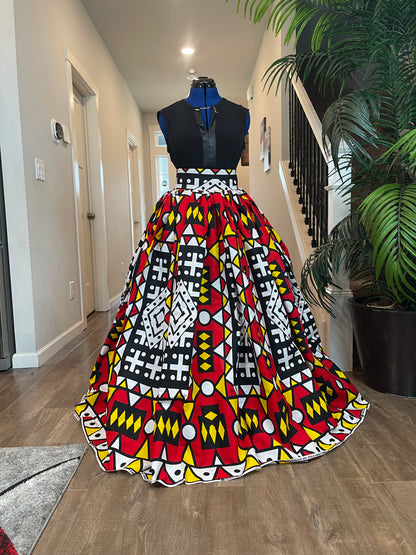 African Skirt/Ankara Skirt/Boho Skirt/VA10