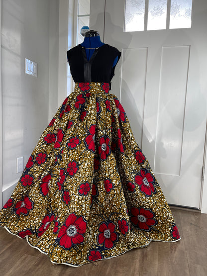 African Skirt/Ankara Skirt/Plus Size Skirt/African Print/JT2/