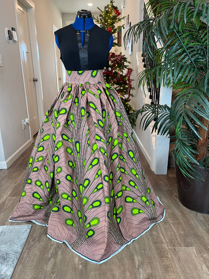 African Skirt/Ankara Skirt/African Print Skirt/VA21