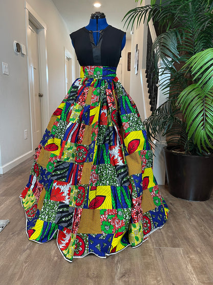 African Women Skirt/Ankara Skirt/Plus Size Skirt/VA11