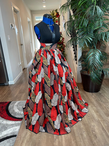 African Clothing/African Skirt/Ankara Skirt/VA28