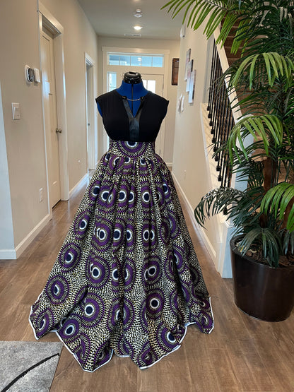 African Skirt/Ankara Skirt/Boho Skirt/VA14/African Clothing