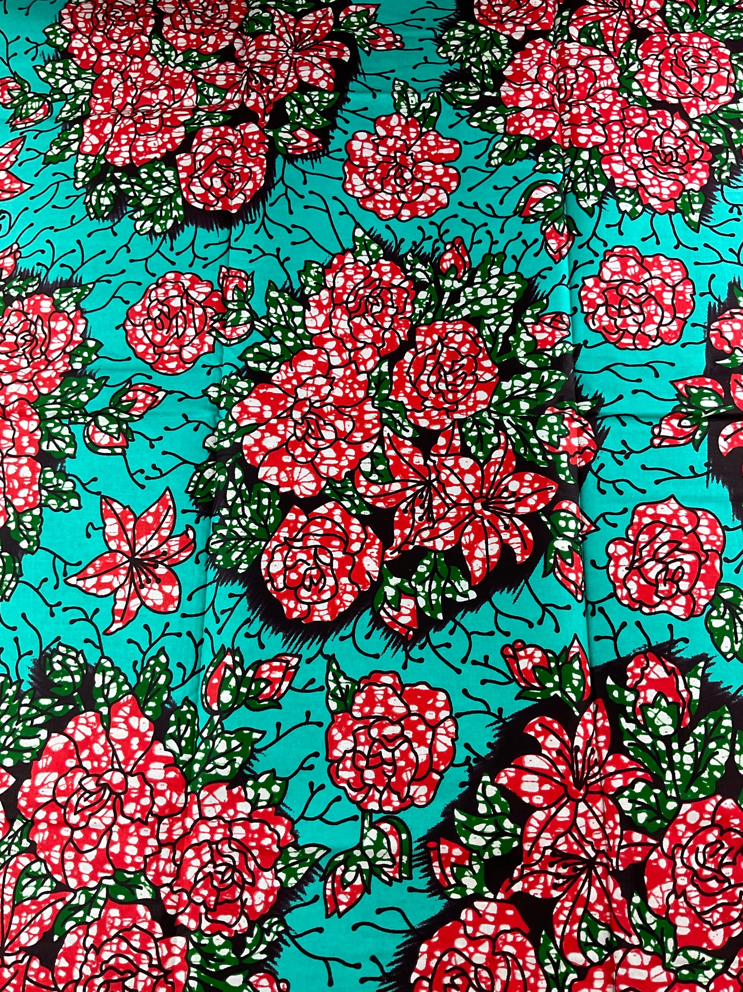 African fabric/Ankara fabric/ Danshiki/Danshiki fabric/African print/Ankara fabric for dress/ African textile for crafts/African Print/KM57/African Fabrics/Teal and Orange Fabric