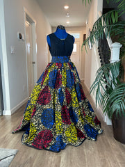 African Skirt/Ankara Skirt/African Clothing For Women/Plus Size Skirt