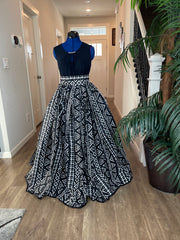 White and Black African Skirt/African Clothing For Women/Ankara Skirt.QT16
