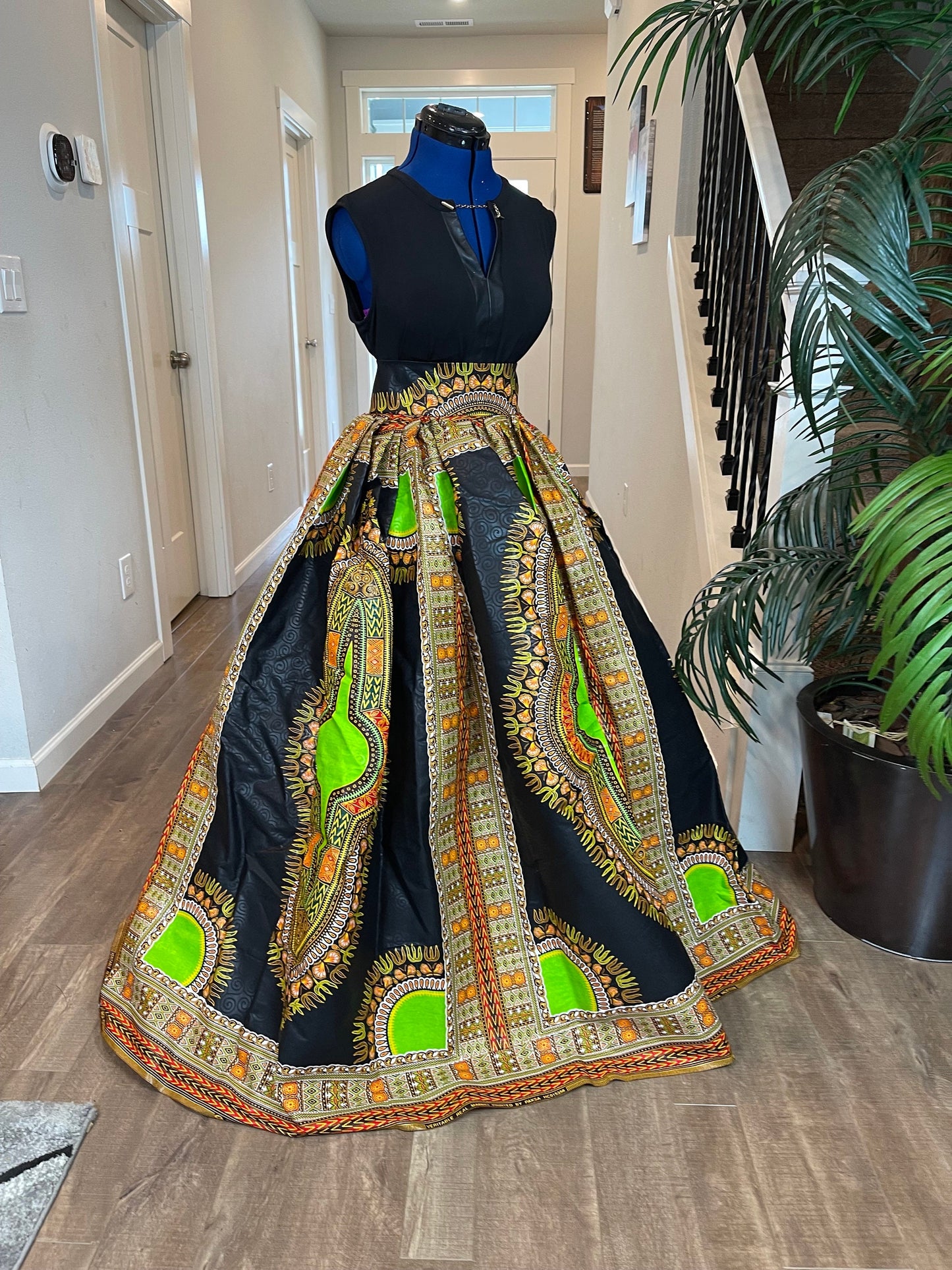 African Skirt/Ankara Skirt/African Clothings/VA13