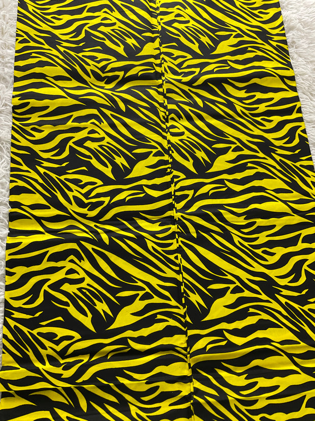 African fabric/African print fabric/Danshiki fabric/Ankara fabric/ Fabric/KM1C/Yellow and black african fabric/African fabric by the yard/African store near me