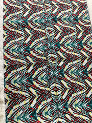 Multicolor African Fabric/African prints/ Ankara fabric/ African fabric by the yard/ Wax prints/ African fabric for apparels/ African