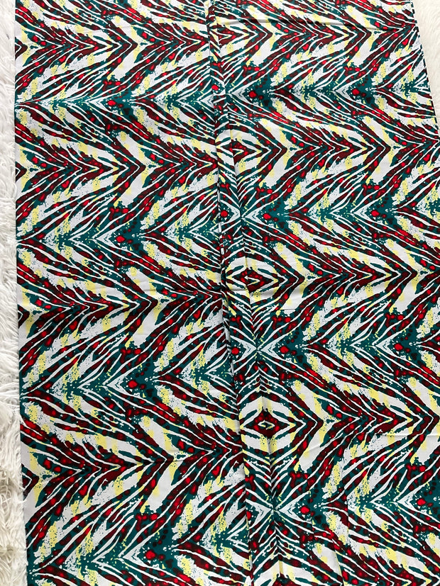Multicolor African Fabric/African prints/ Ankara fabric/ African fabric by the yard/ Wax prints/ African fabric for apparels/ African