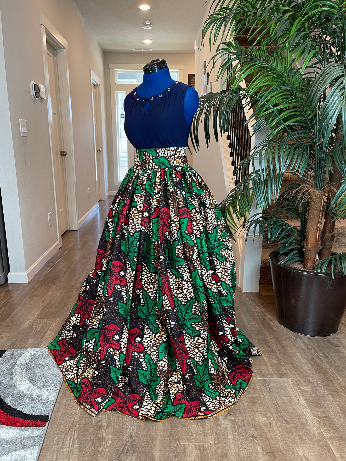 African Skirt/Ankara Skirt/African Clothing/VA23