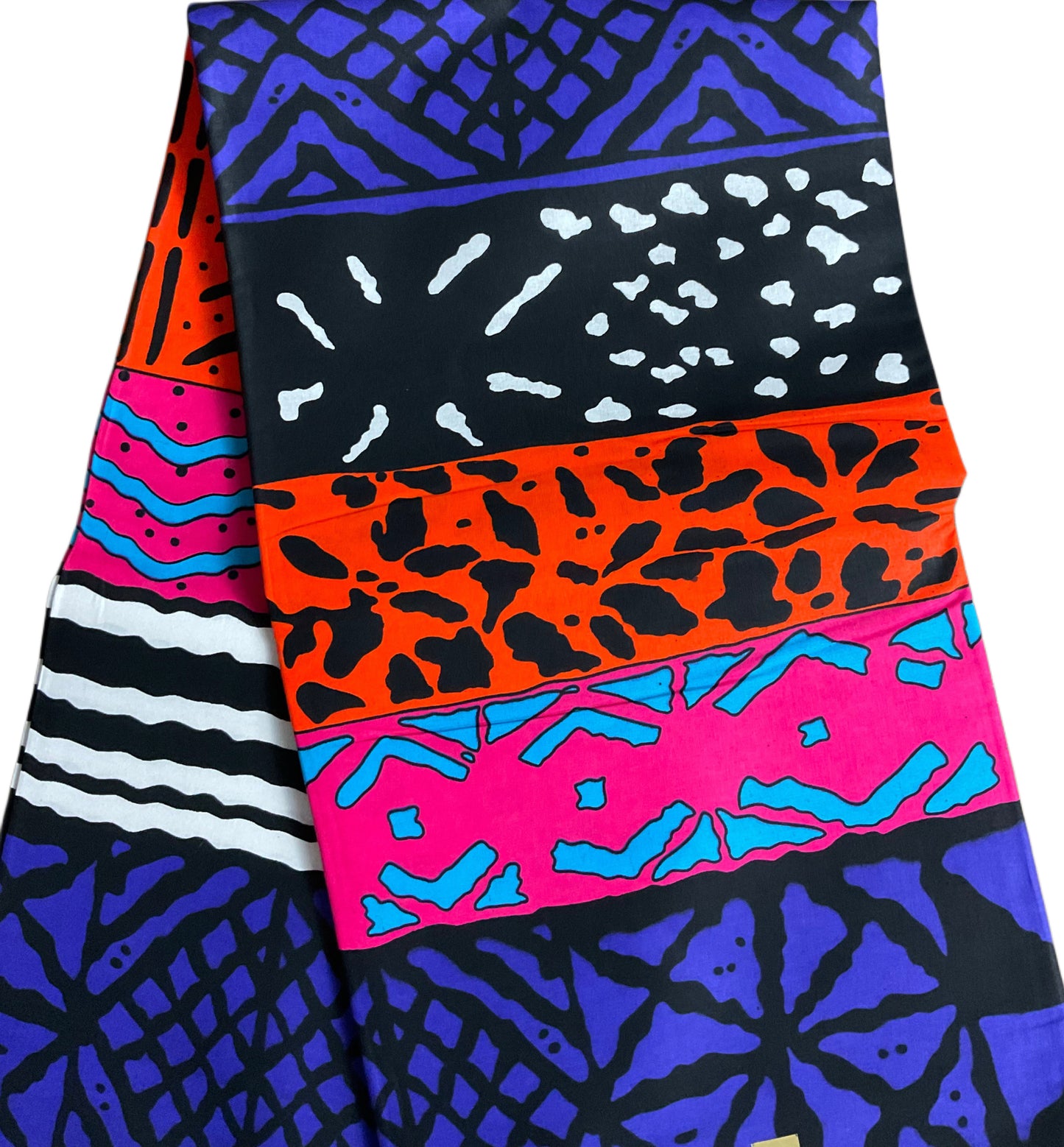 African fabric/Ankara fabric/Wax Print/Mud cloth Fabric/African Print/Kente/Purple Ankara.