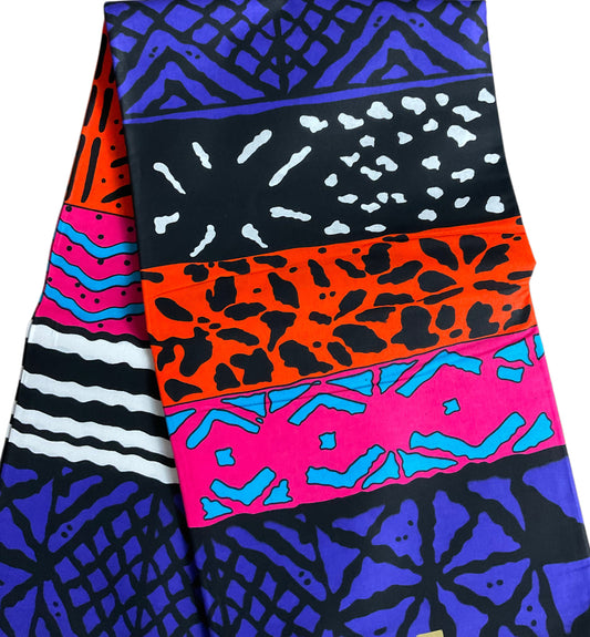 African fabric/Ankara fabric/Wax Print/Mud cloth Fabric/African Print/Kente/Purple Ankara.