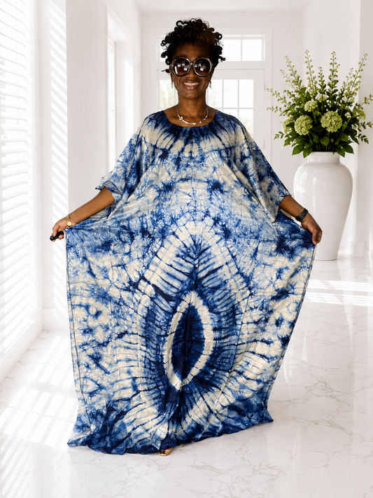 African Silk Dress For Women/Lounge Dress/African Clothing