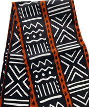 African Fabric/Ankara-Brown Black White Color/Tribal Print/African Wax Print/KM57/