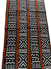 African Fabric/Ankara-Brown Black White Color/Tribal Print/African Wax Print/KM57/