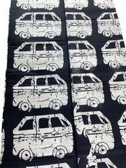 African Fabric/Ankara-White and Black Color/Tribal Print/KM57/Africanwaxprint