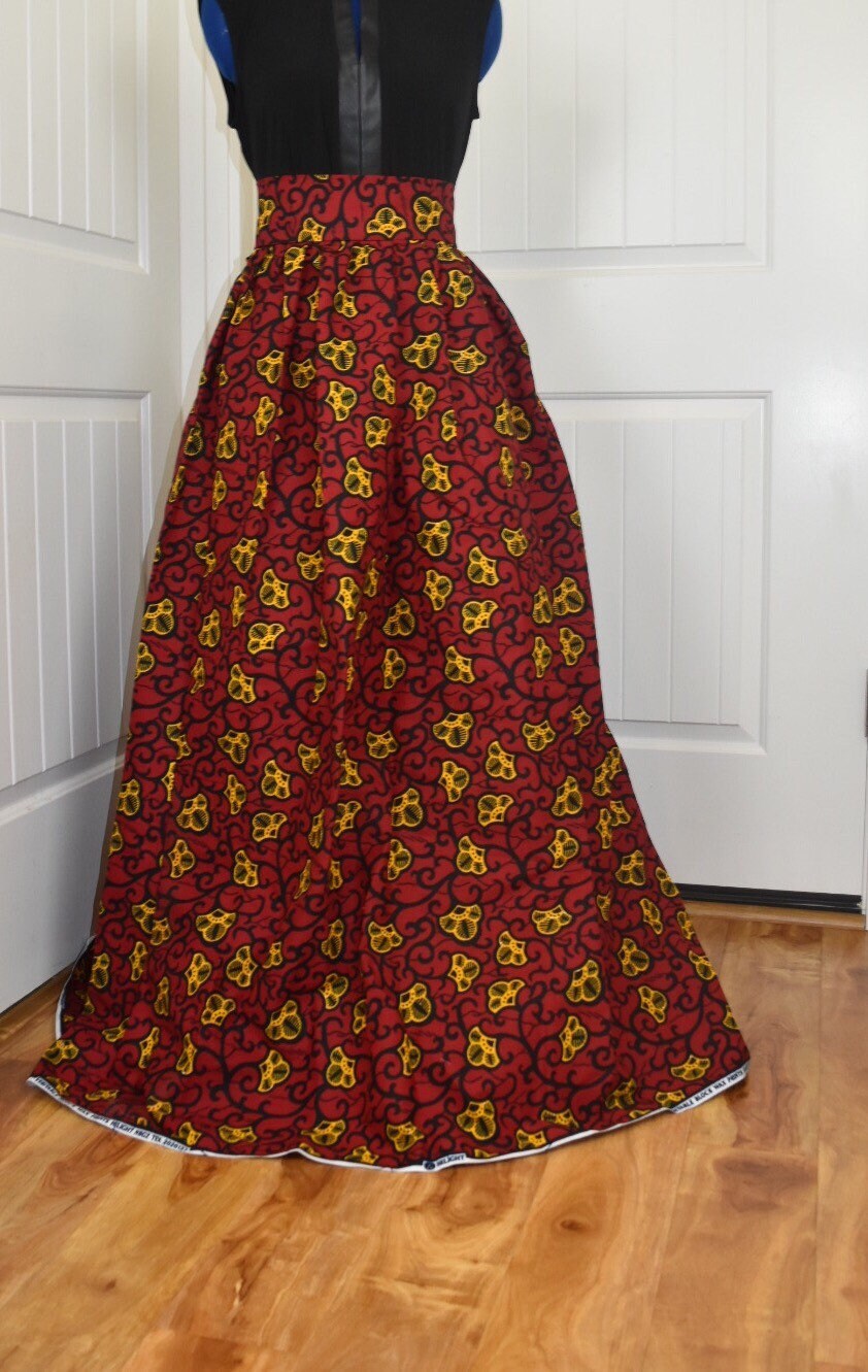 African clothing maxi skirt/ African women clothing/Full flare maxi skirt/ African print skirt/ Ankara long skirt/ latest African fashion
