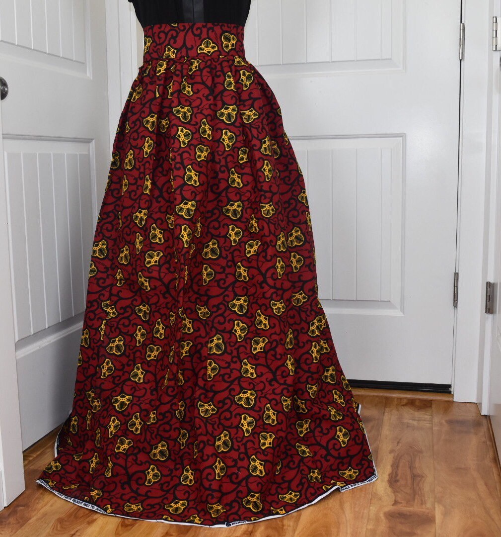 African clothing maxi skirt/ African women clothing/Full flare maxi skirt/ African print skirt/ Ankara long skirt/ latest African fashion