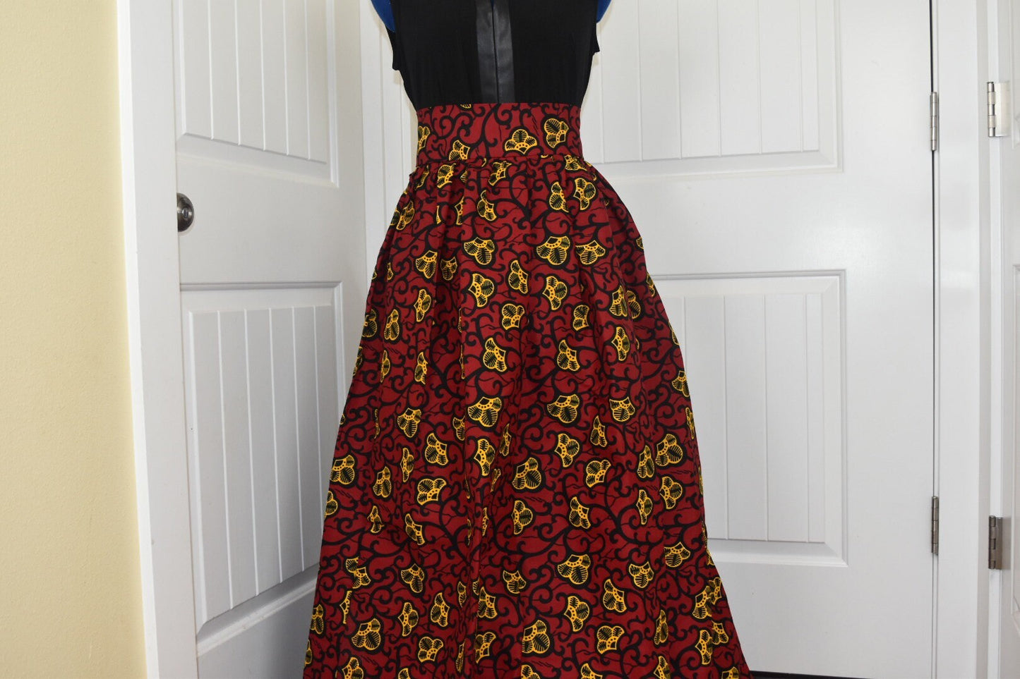 African clothing maxi skirt/ African women clothing/Full flare maxi skirt/ African print skirt/ Ankara long skirt/ latest African fashion