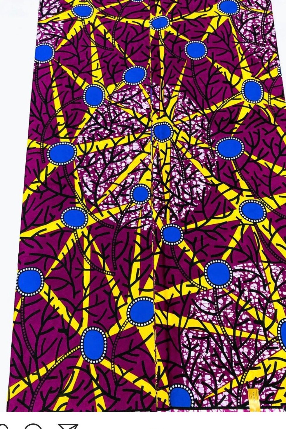 Burgundy and blue African Fabric/African prints/ Ankara fabric/ African headwraps/ African fabric for decor/ African fabric for appar/MK172