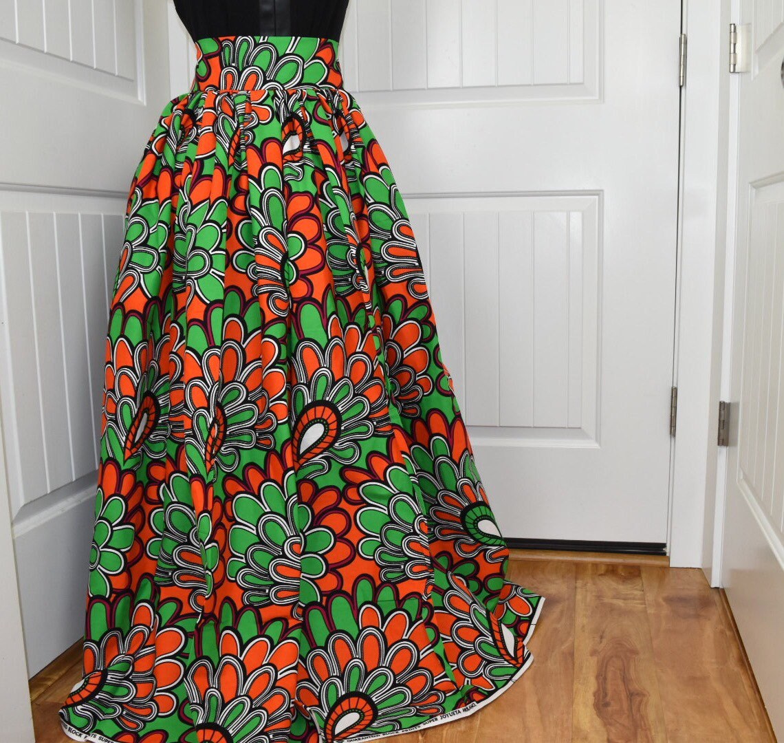 African Clothing / African women wear/ Ankara maxi skirt/VA101