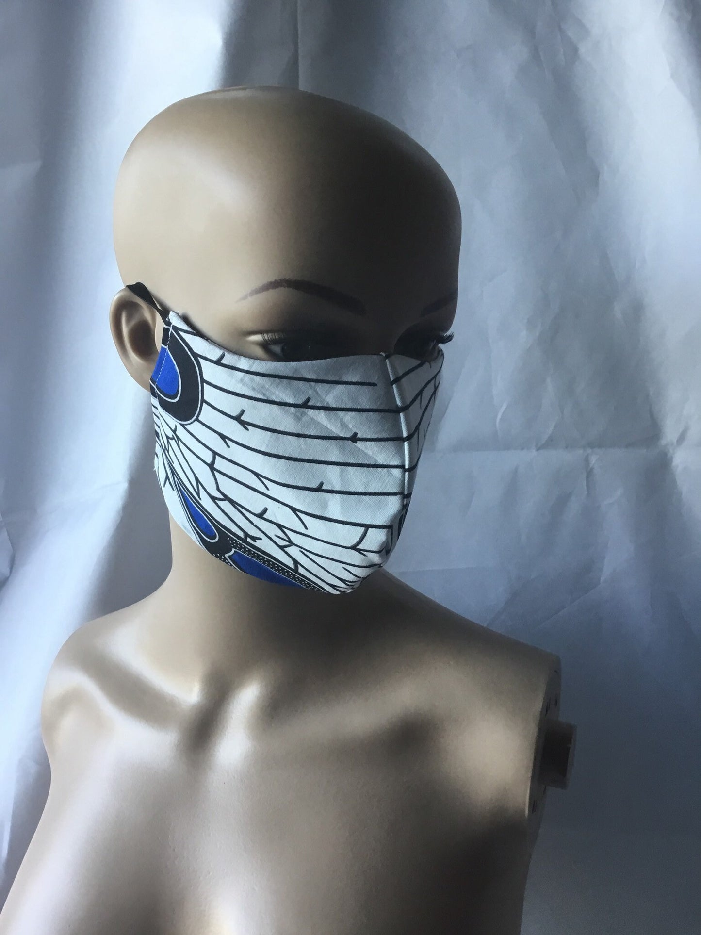 Buy 2 get 1 free Face Mask/Washable Mask/Reversible 100% cotton African Mask/Made in the USA African face mask/ African Mask with nose wire/