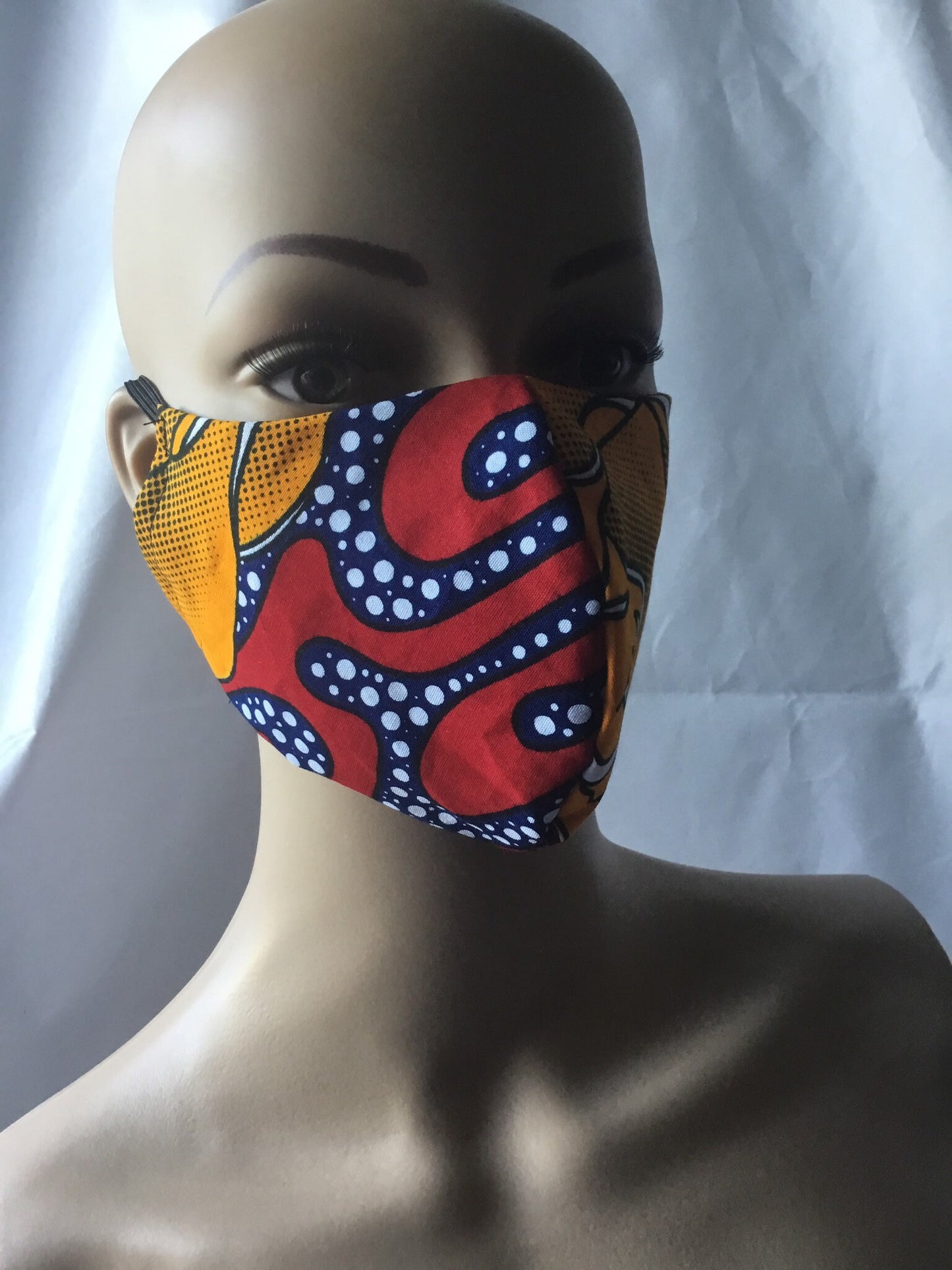 Buy 2 get 1 free Face Mask/Washable Mask/Reversible 100% cotton African Mask/Made in the USA African face mask/ African Mask with nose wire/