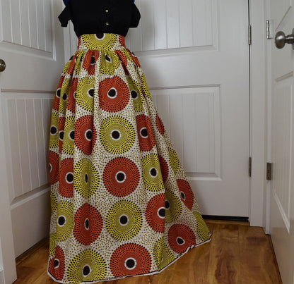 African clothing maxi skirt/ African women clothing/ Ankara maxi skirt/ African print skirt/ Ankara long skirt/ latest African fashion skirt