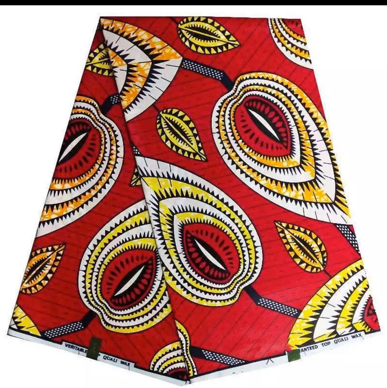 African Fabric/African prints/ Ankara fabric/ African wax/Hollandais/MK1000/Red African textiles for crafts/Quilting fabrics/