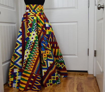 Full flare maxi skirt/African Skirt/Ankara Skirt/VA78