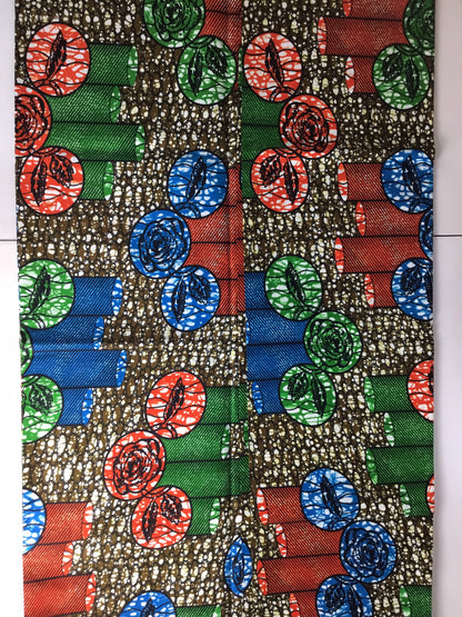 African fabric 6 yards/Ankara fabric by the yards/ African headwrap/ African fabric for craft/ African clothing/ MK155
