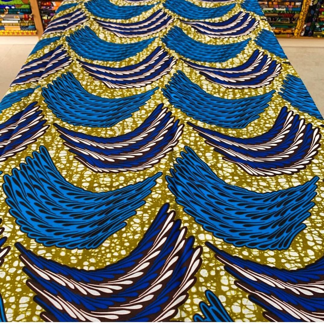 Multicolor African Fabric/African prints/ Ankara fabric/ African fabric per yard/ African fabric for crafts/ African fabri/DK011
