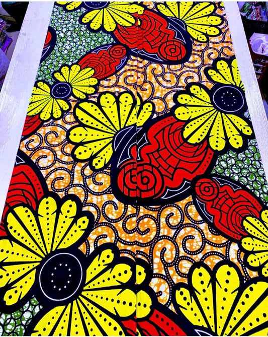 Red and black African Fabric/African prints/ Ankara fabric/ African fabric per yard/ African fabric for crafts/ African fabri/FG08