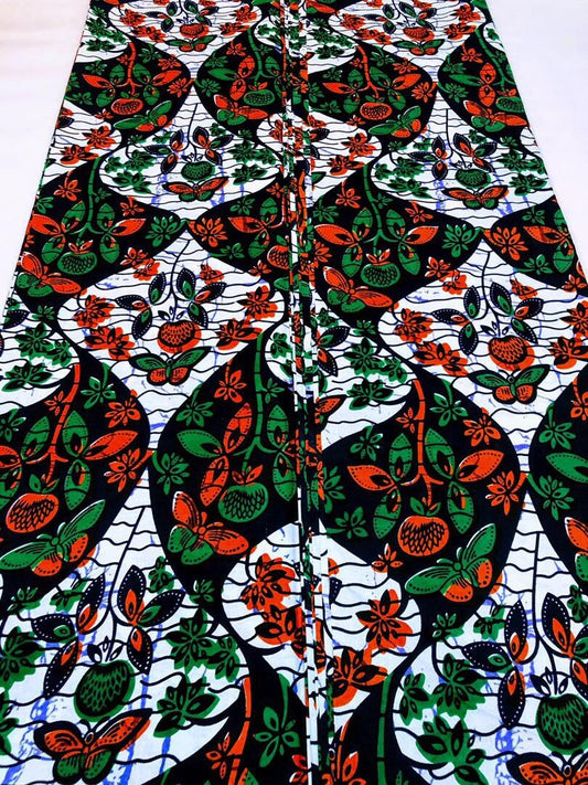 Multicolor African Fabric/African prints/ Ankara fabric/ African fabric per yard/ African fabric for crafts/ African fabri/DK33