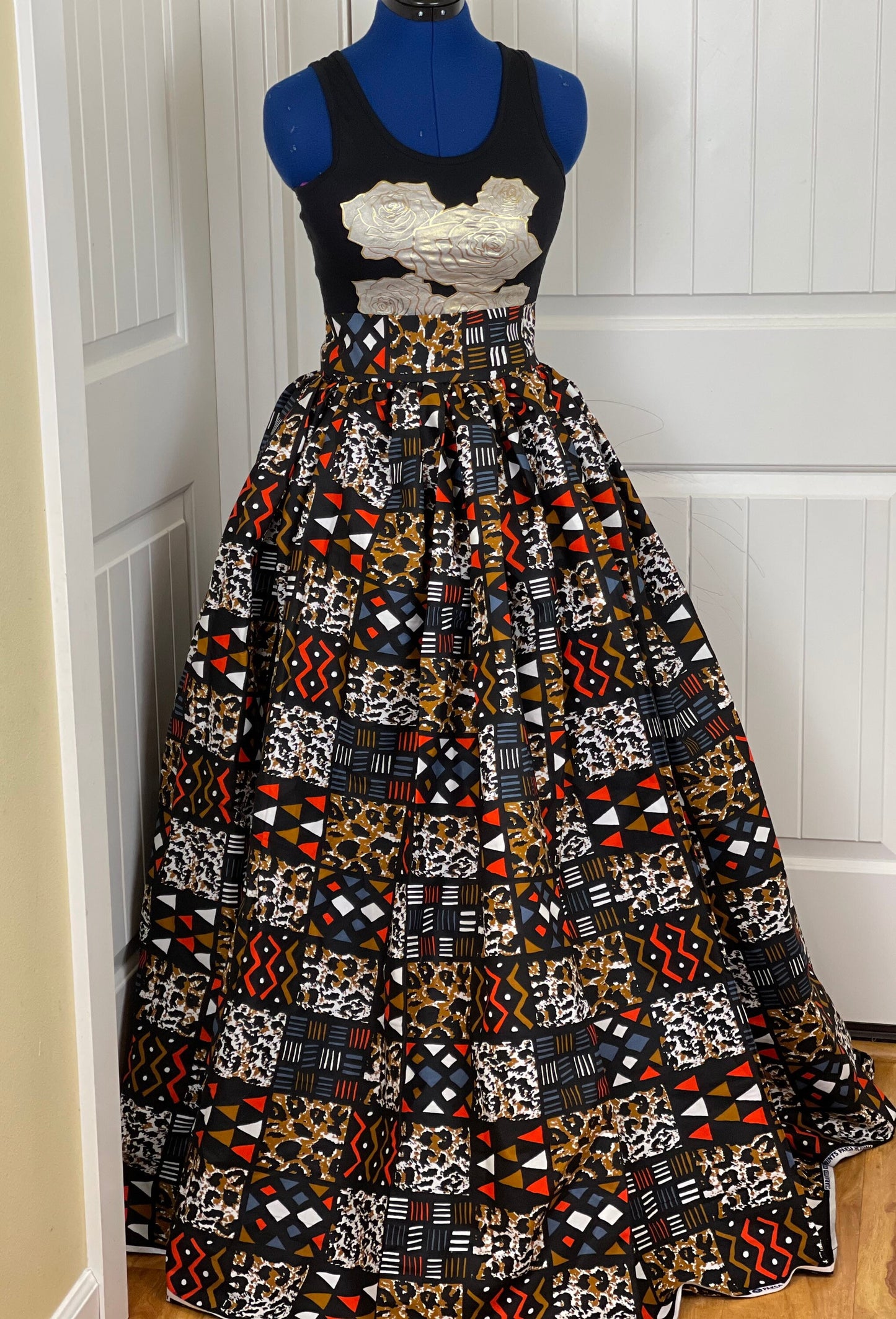 African Skirt/African Clothing/Ankara Skirt/Plus Size Women Skirt/VA89