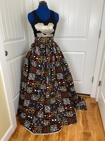 African Skirt/African Clothing/Ankara Skirt/Plus Size Women Skirt/VA89