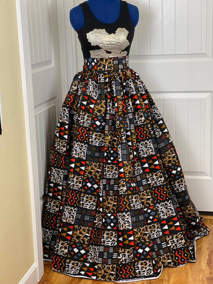 African Skirt/African Clothing/Ankara Skirt/Plus Size Women Skirt/VA89