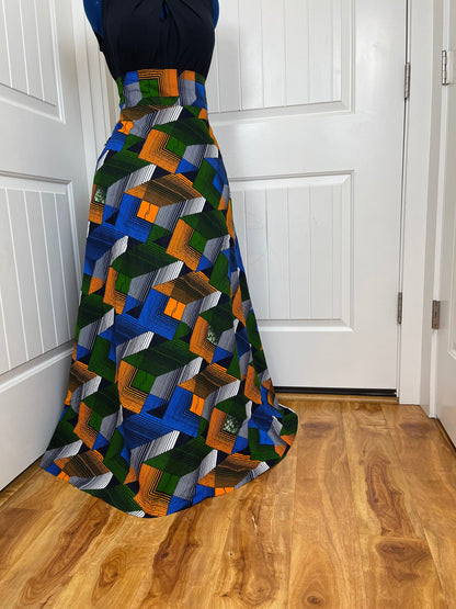 African clothing maxi skirt/ African women clothing/ Ankara maxi skirt/ African print skirt/ Ankara long skirt/ African fashion skirt|TK53