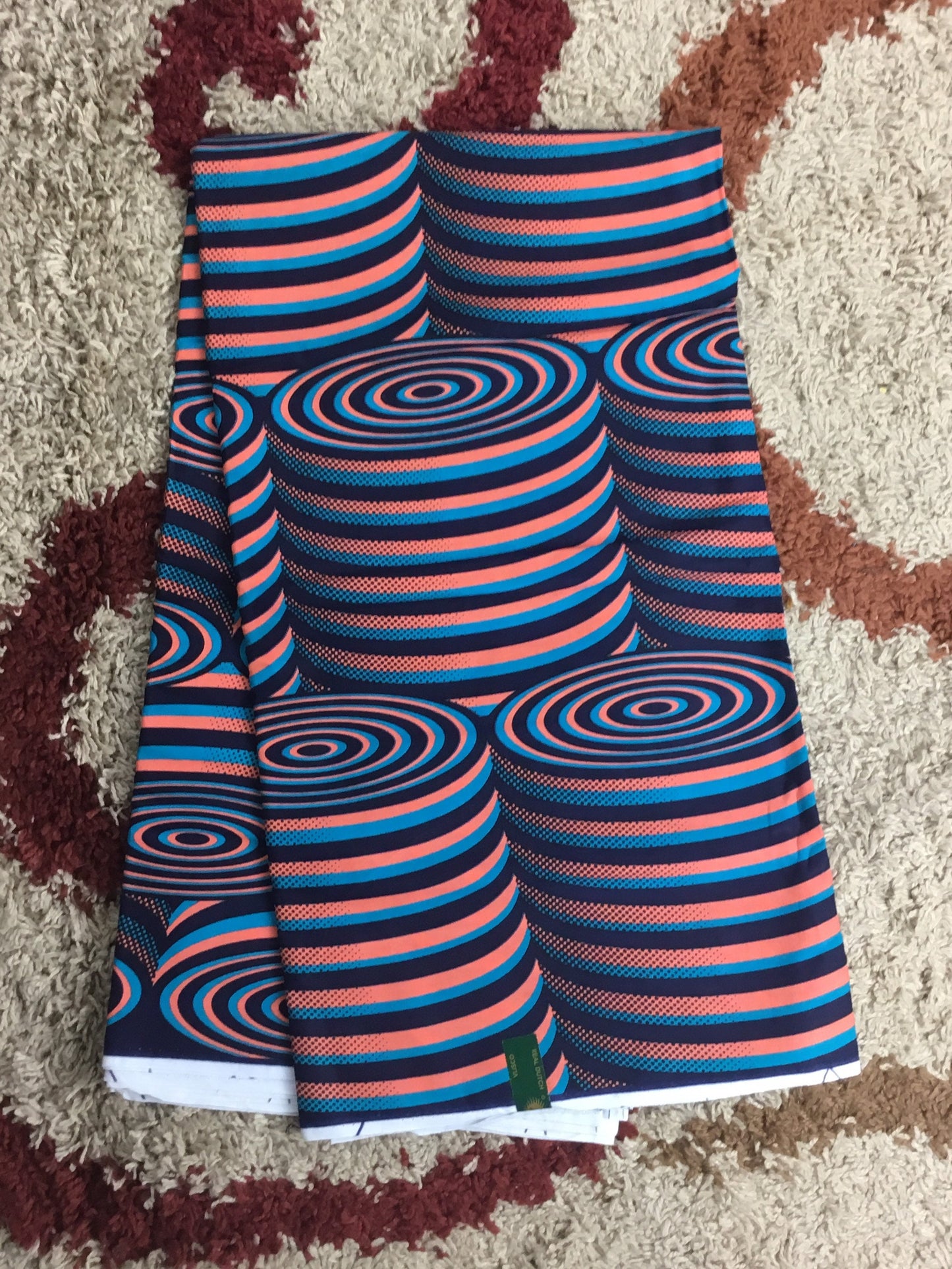 African Fabric/African prints/ Ankara fabric/ African wax/Hollandais/Black and red African fabric/ African fabric 6 yards/FG42a